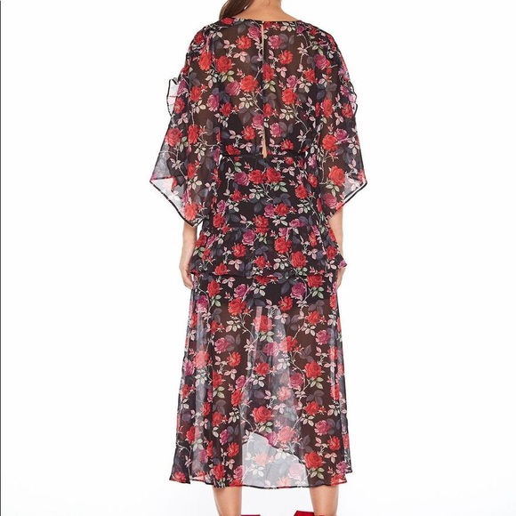 La Madison Talulah Jet Rose Midi Dress Sz XS - Picture 3 of 4